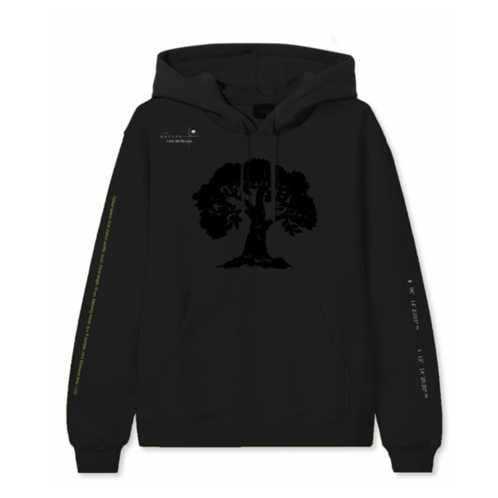 Porter Robinson Black Velvet Tree Graphic Hoodie Size Large